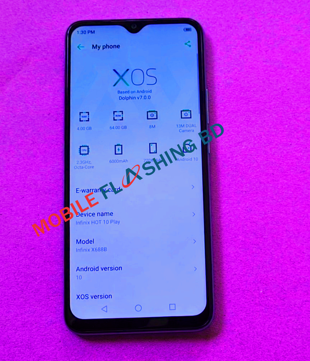 Infinix Hot 10 Play X688B Flash File Without Password 100 Test And   Infinix Hot 10 Play X688B Frp Bypass 